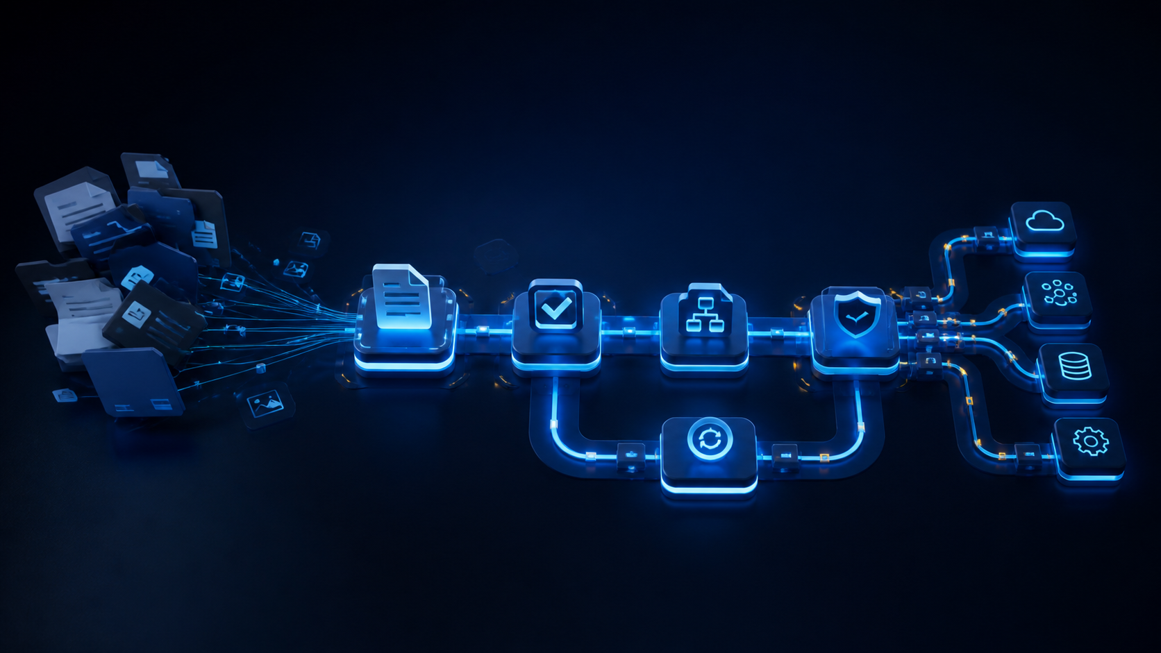 Workflow automatizado con documentos, aprobaciones, APIs y sistemas conectados